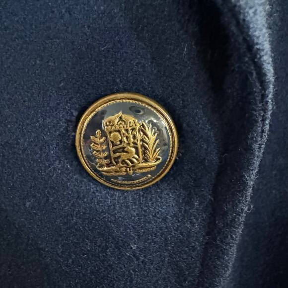 Vintage Pendleton Women’s Pure Virgin Wool Lined Blazer Size 16 Blue USA Made - Picture 4 of 10